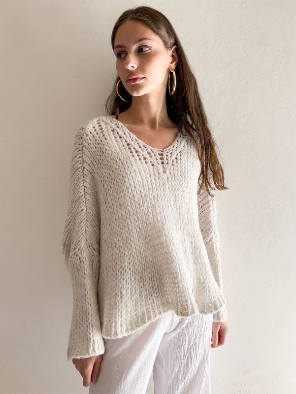 [新品]knuth marf   Uneck knit pullover ニット/セーター トップス レディース オンラインで半額